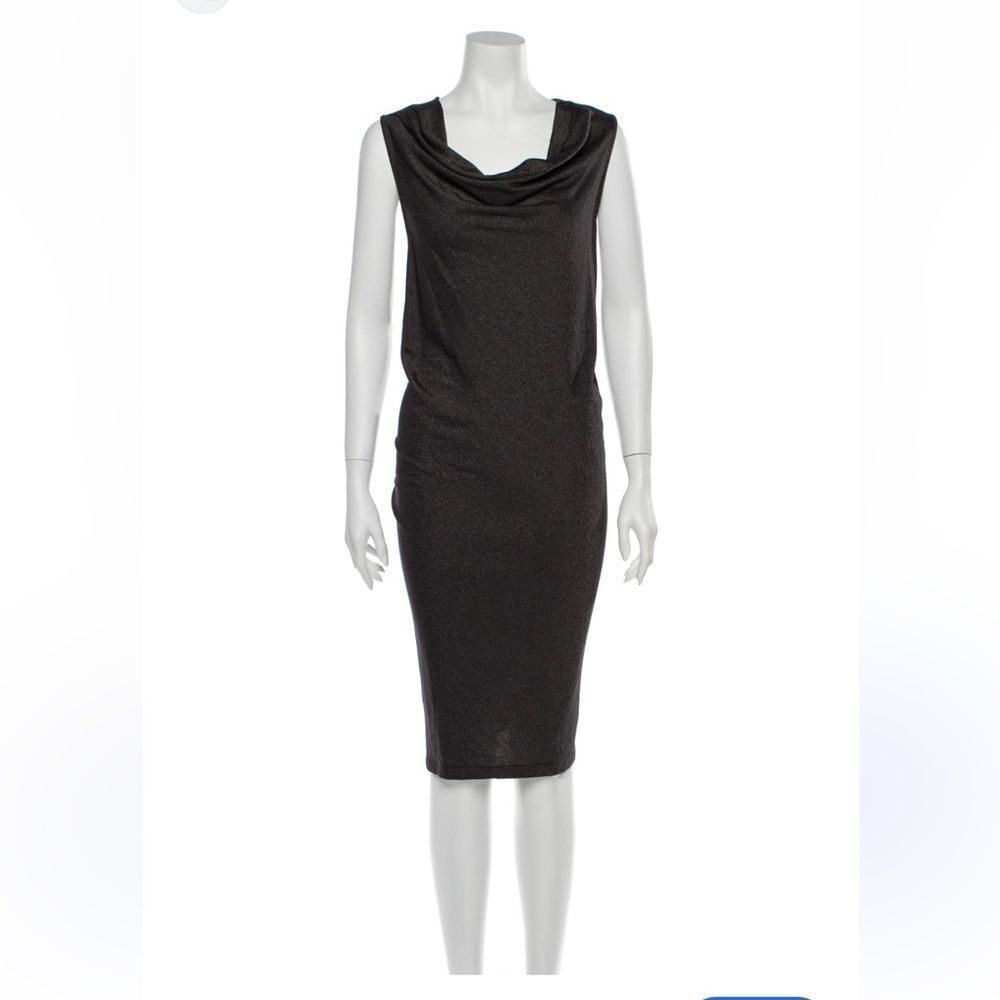 TSE Cowl Neck Midi Length Dress Size Large